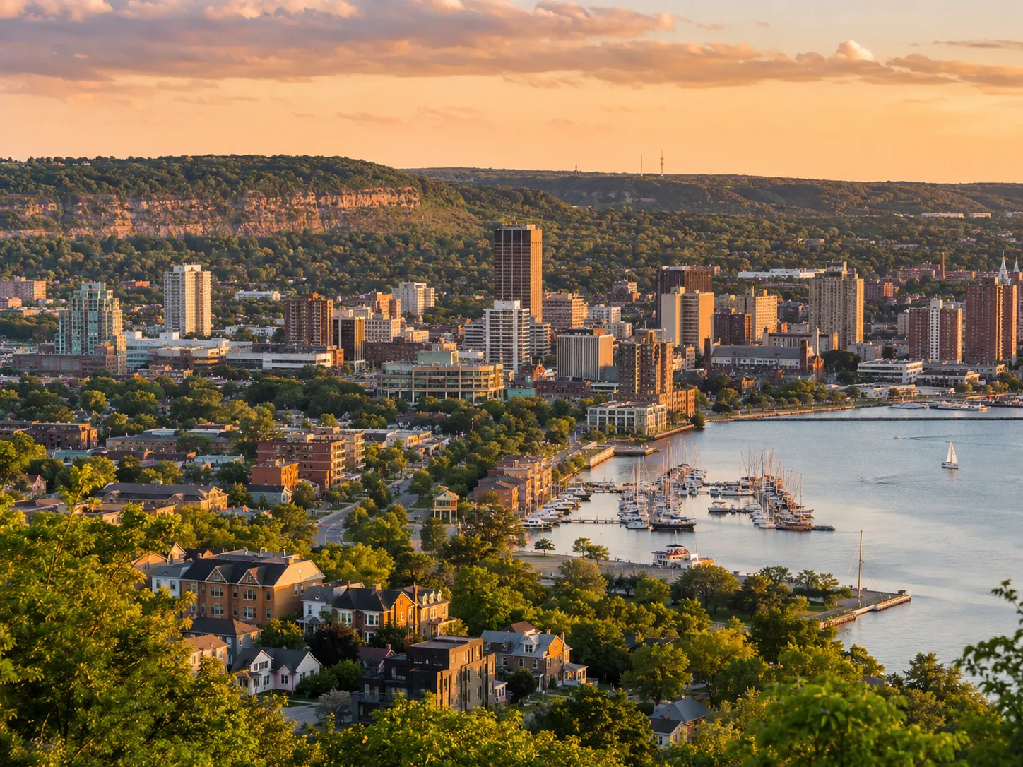 View of Hamilton, where Obaid Quran Academy teaches online Quran classes to local families.